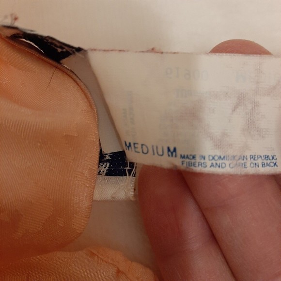 Vintage Lily of France Size Medium Long Animal Print Peach Nightgown Polyester - Picture 5 of 11